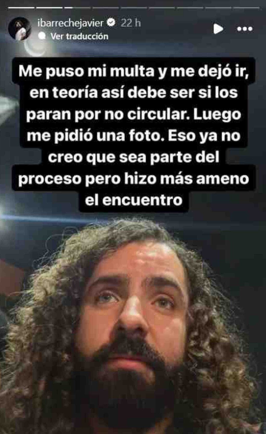 Javier Ibarreche fue detenido por policías en plena contingencia