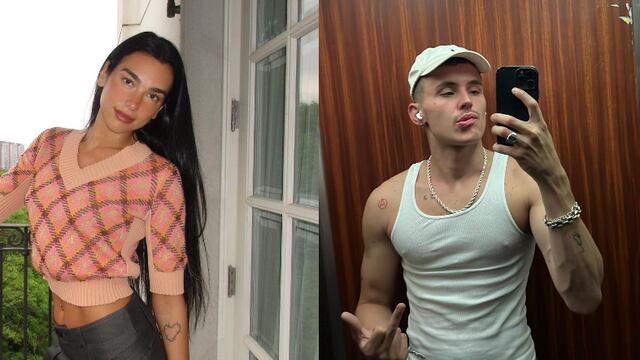 Dua Lipa y Arón Piper