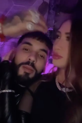 Anuel AA con su novia Laury Saavedra