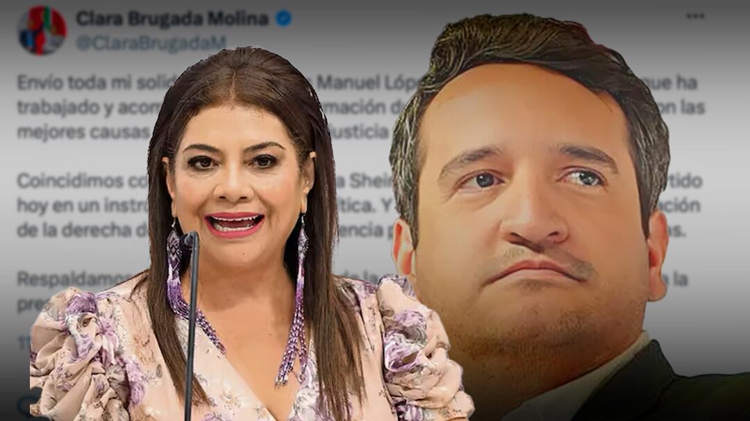 Clara Brugada respalda a Andrés Manuel López Beltrán tras retiro de su visa de Estados Unidos