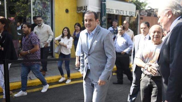 El gobernador de Morelos, Cuauhtémoc Blanco.