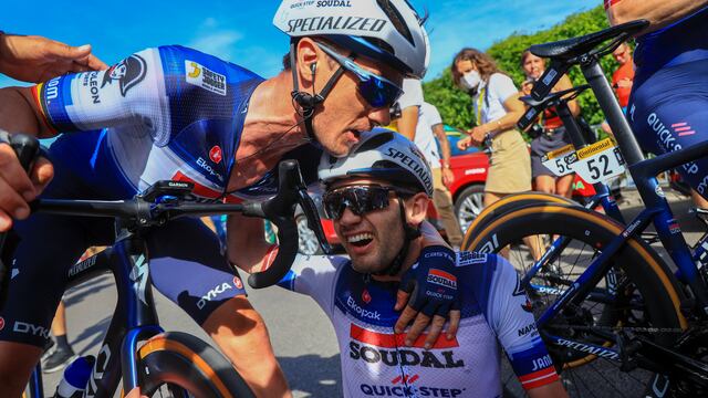 Kasper Asgreen tras ganar la etapa 18 del Tour de Francia