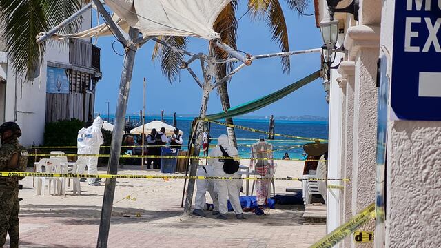 Balacera en playa de Cancún