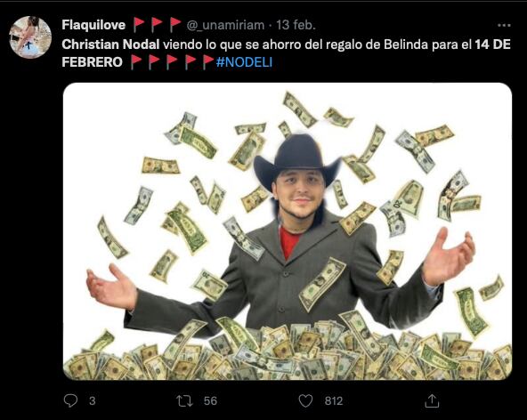 Los mejores memes de Christian Nodal para este 14 de febrero