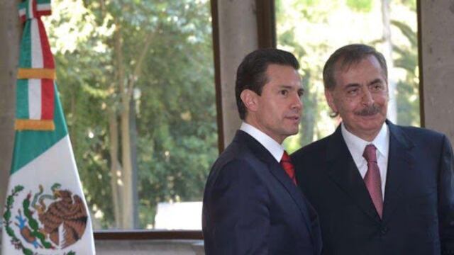 Juan Bustillos y Enrique Peña Nieto.