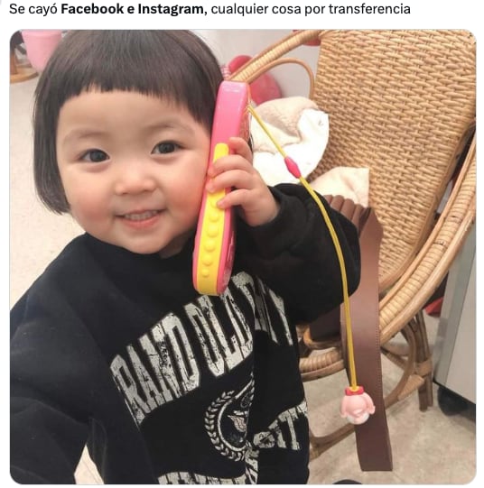 Los memes de la caída de Facebook e Instagram