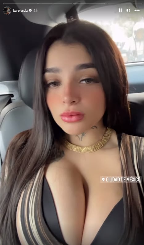 Karely Ruiz comparte estar en la CDMX.