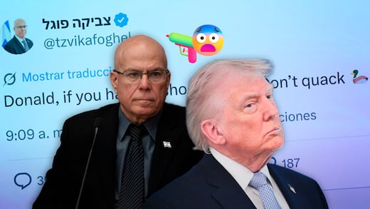 ¡Dispara!: el reto de un político israelí a Donald Trump