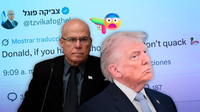 Zvika Fogel, político israelí, reta a Donald Trump