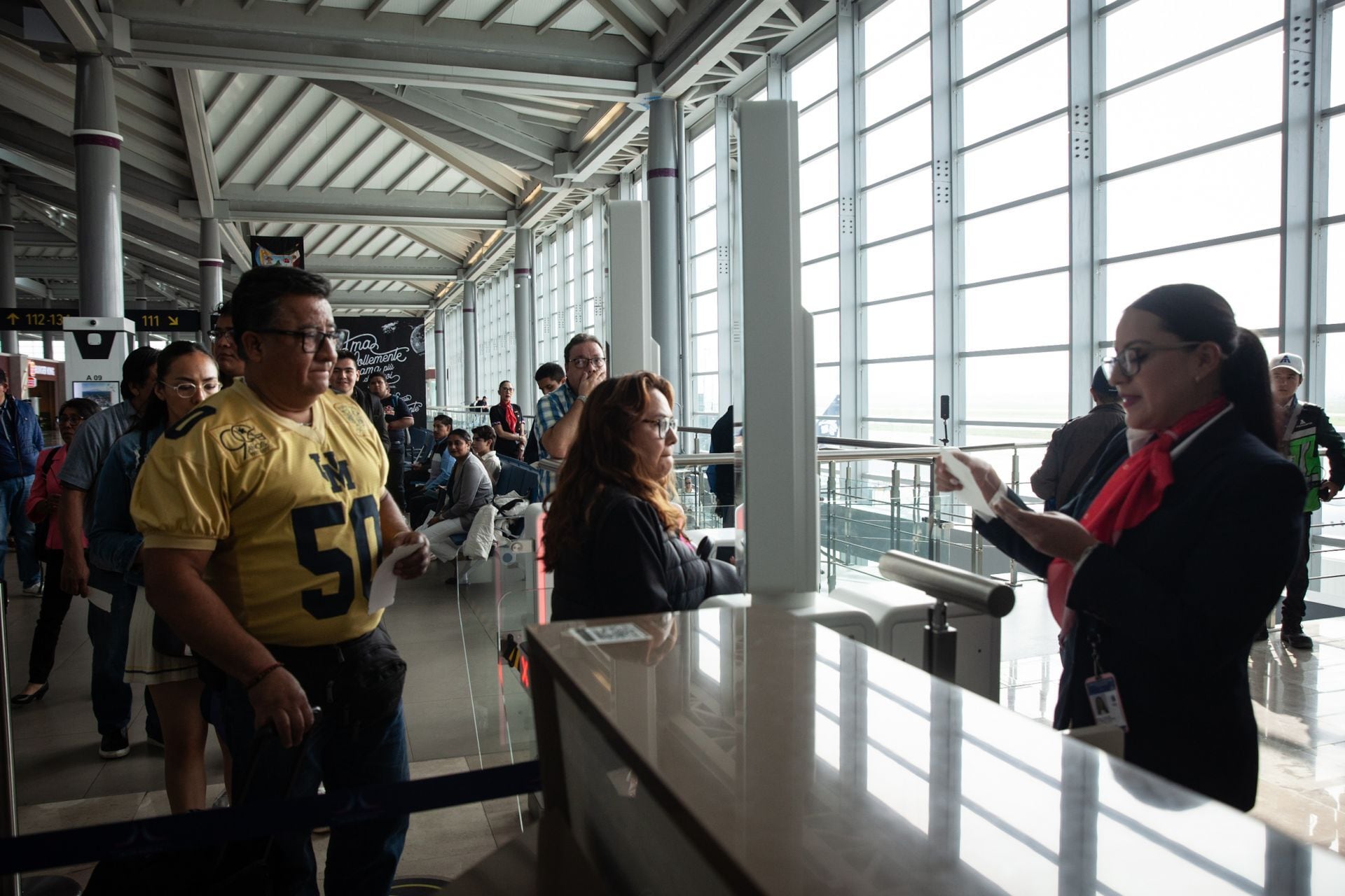 Pasajeros en el AIFA