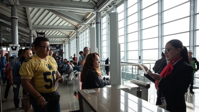 Pasajeros en el AIFA