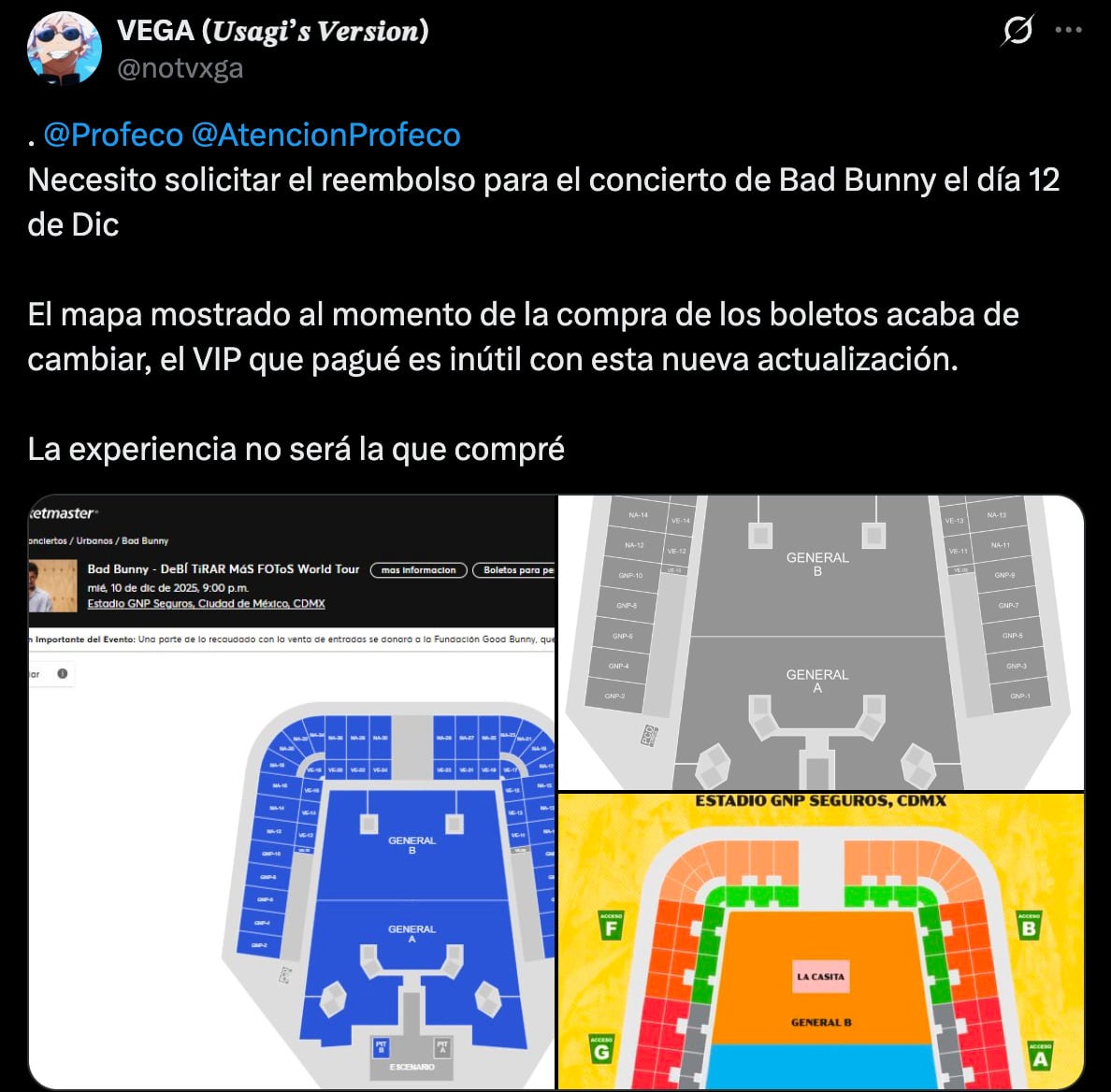 Quejas por la ubicación de 'La Casita' en el concierto de Bad Bunny