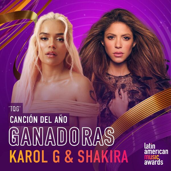 Latin American Music Awards 2024: Karol G & Shakira ganan a Canción Del Año