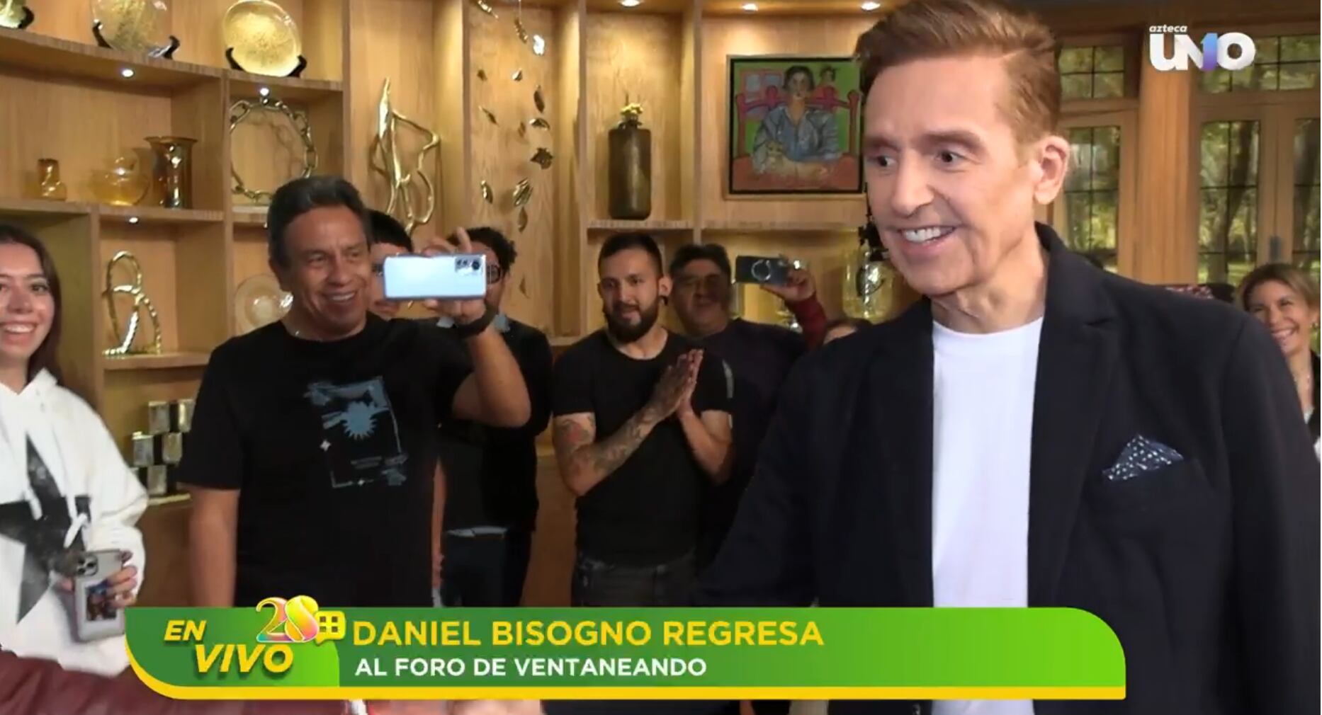 El regreso de Daniel Bisogno a Ventaneando en vivo