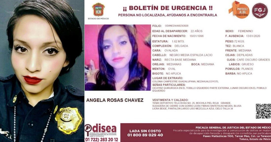 Ficha de búsqueda de Ángela Rosas
