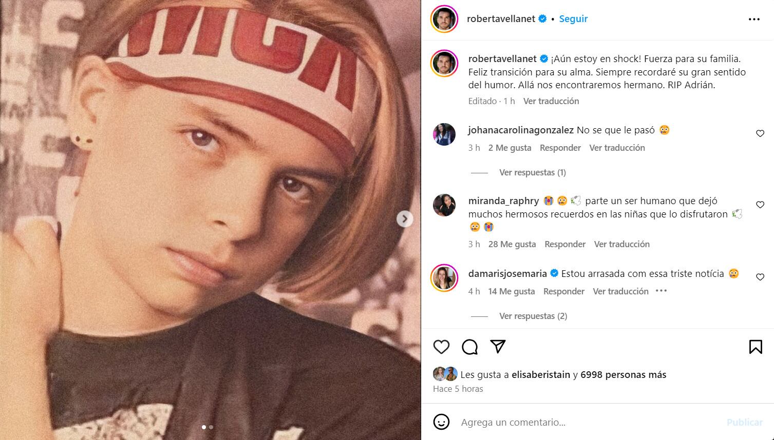 Roberto Avellanet se despide de Adrián Olivares