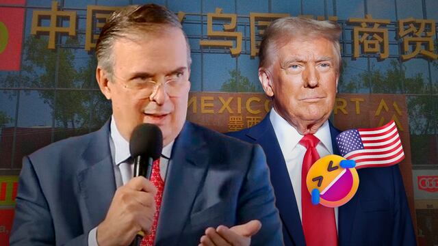 Marcelo Ebrard se burla de supuesta intervención de Donald Trump en cateo a Plaza Izazaga 89