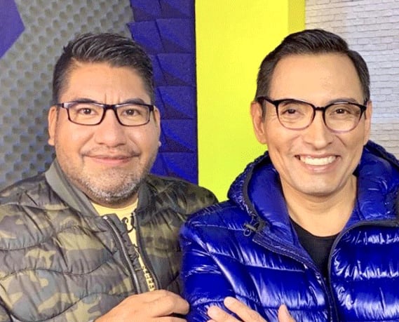 Jorge Carbajal con su compañero Felipe Cruz