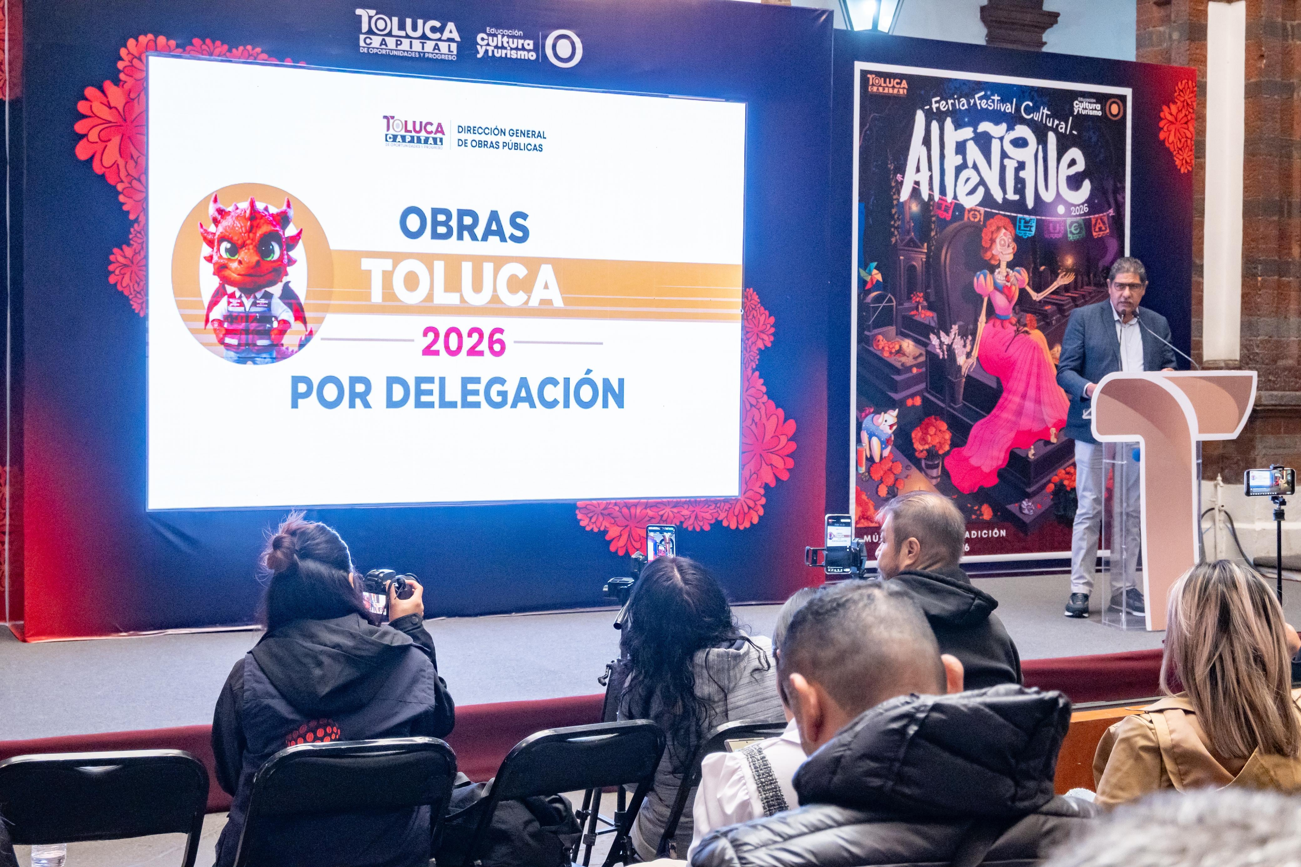 Ricardo Moreno fortalece infraestructura urbana con obras en Toluca.
