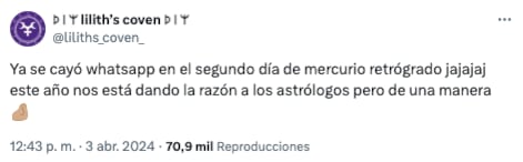 Mercurio Retrógrado: WhatsApp