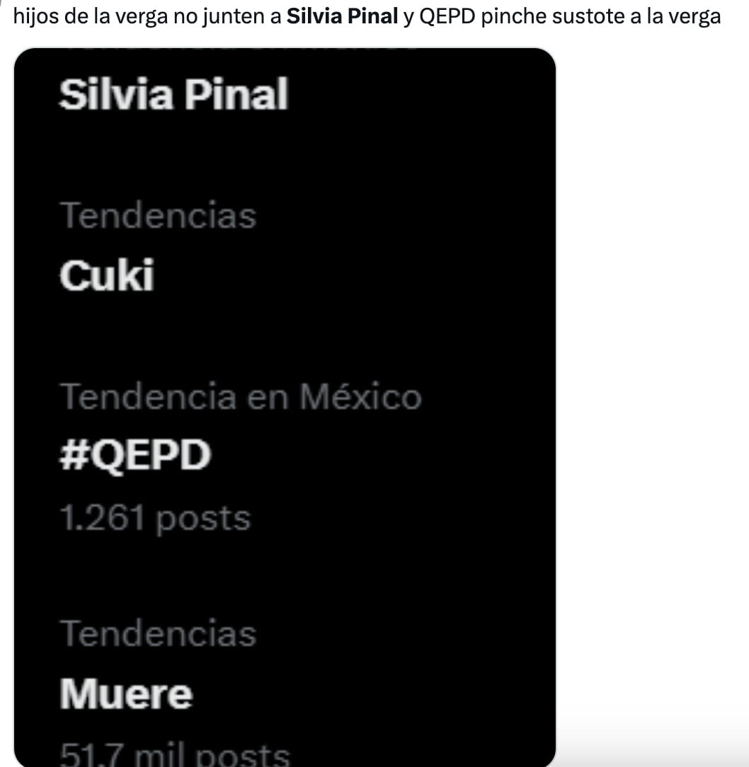 Silvia Pinal es tendencia en X y salen los memes más asustados