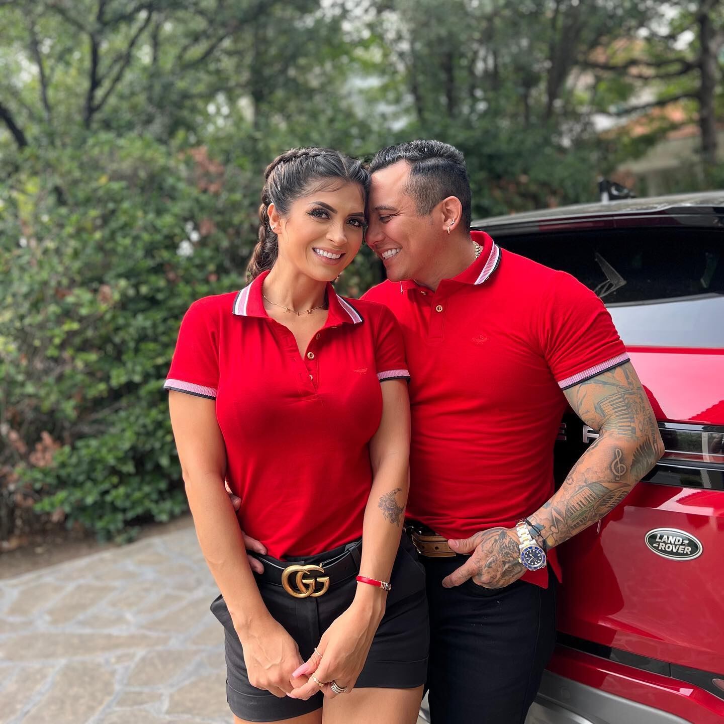 Kimberly Flores y Edwin Luna