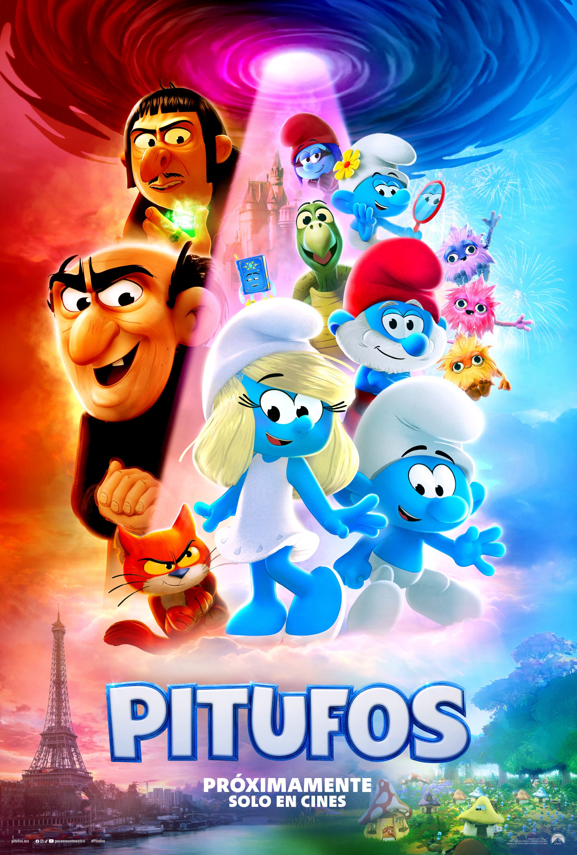 Póster película Los Pitufos