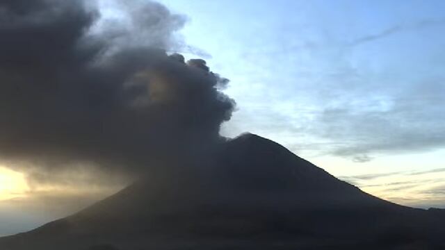 Volcán Popocatépetl el 20 de diciembre