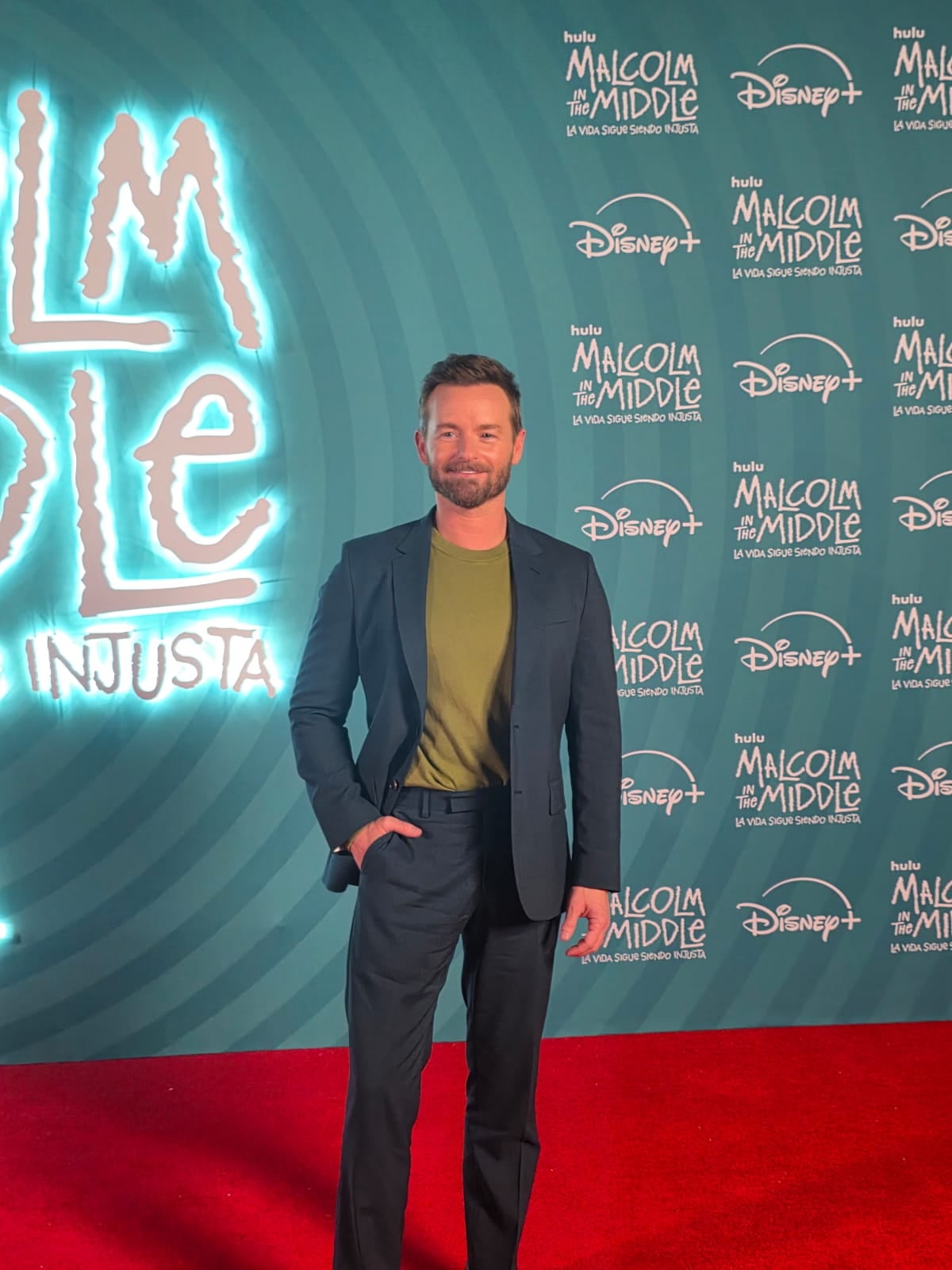 Christopher Masterson en el evento de Malcolm el de en Medio en CDMX