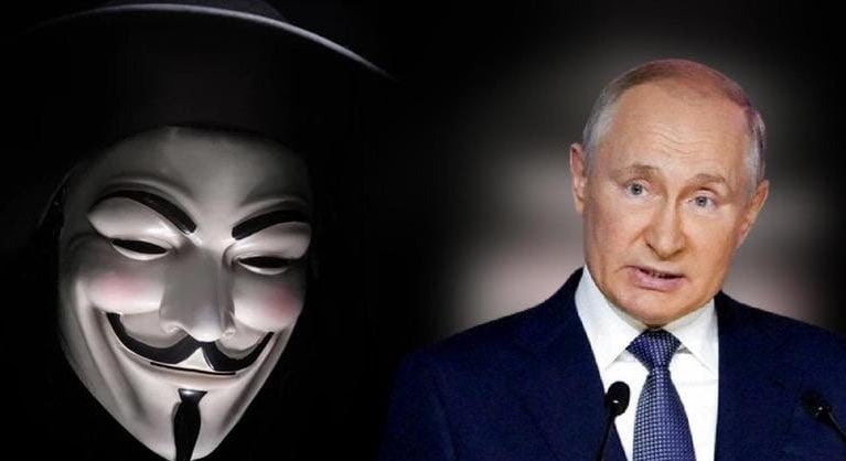 Anonymous declara la “guerra cibernética” a Rusia por invasión a Ucrania