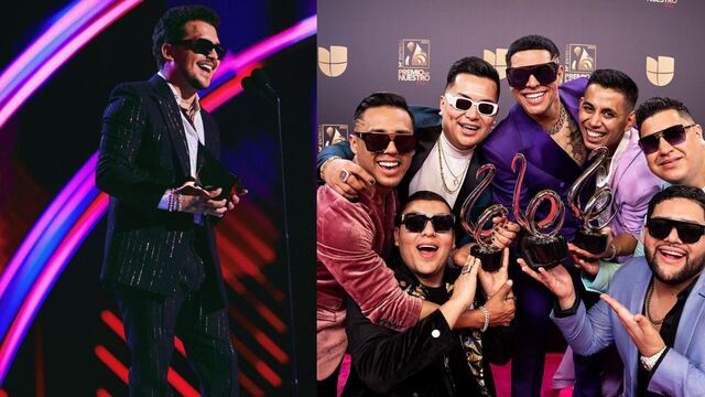 Christian Nodal y Grupo Firme.