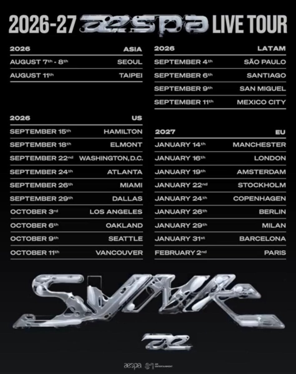 Aespa regresa a México: fecha y boletos para su concierto en CDMX