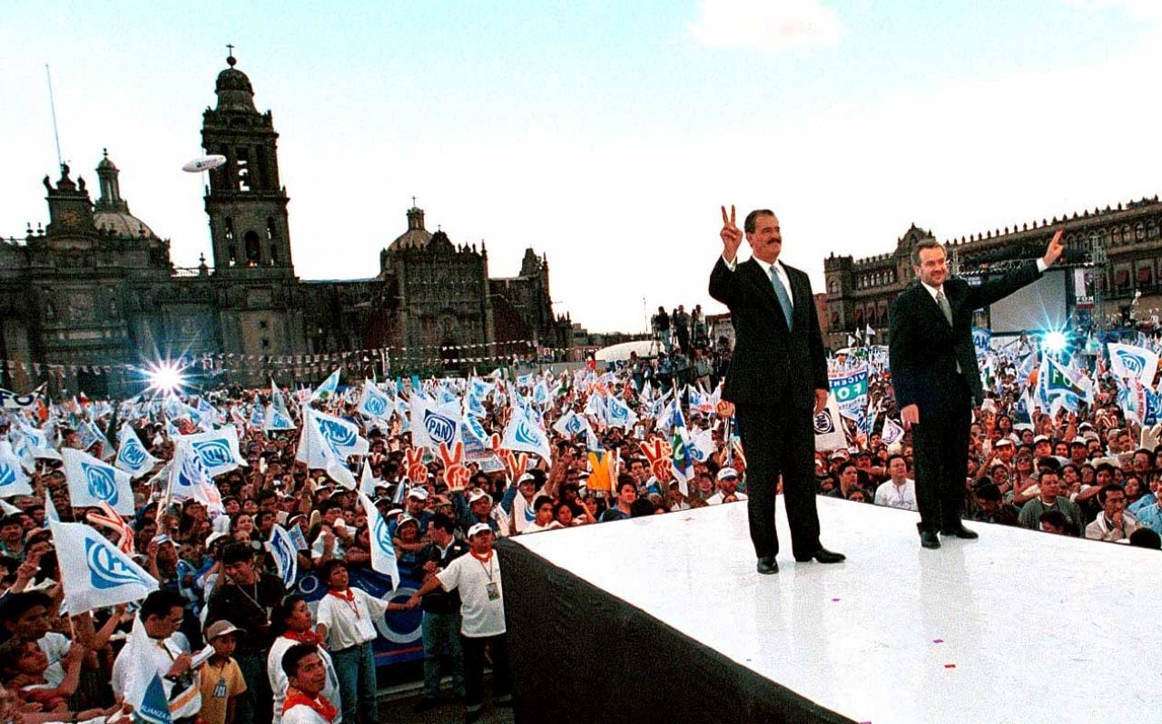 Santiago Creel y Vicente Fox