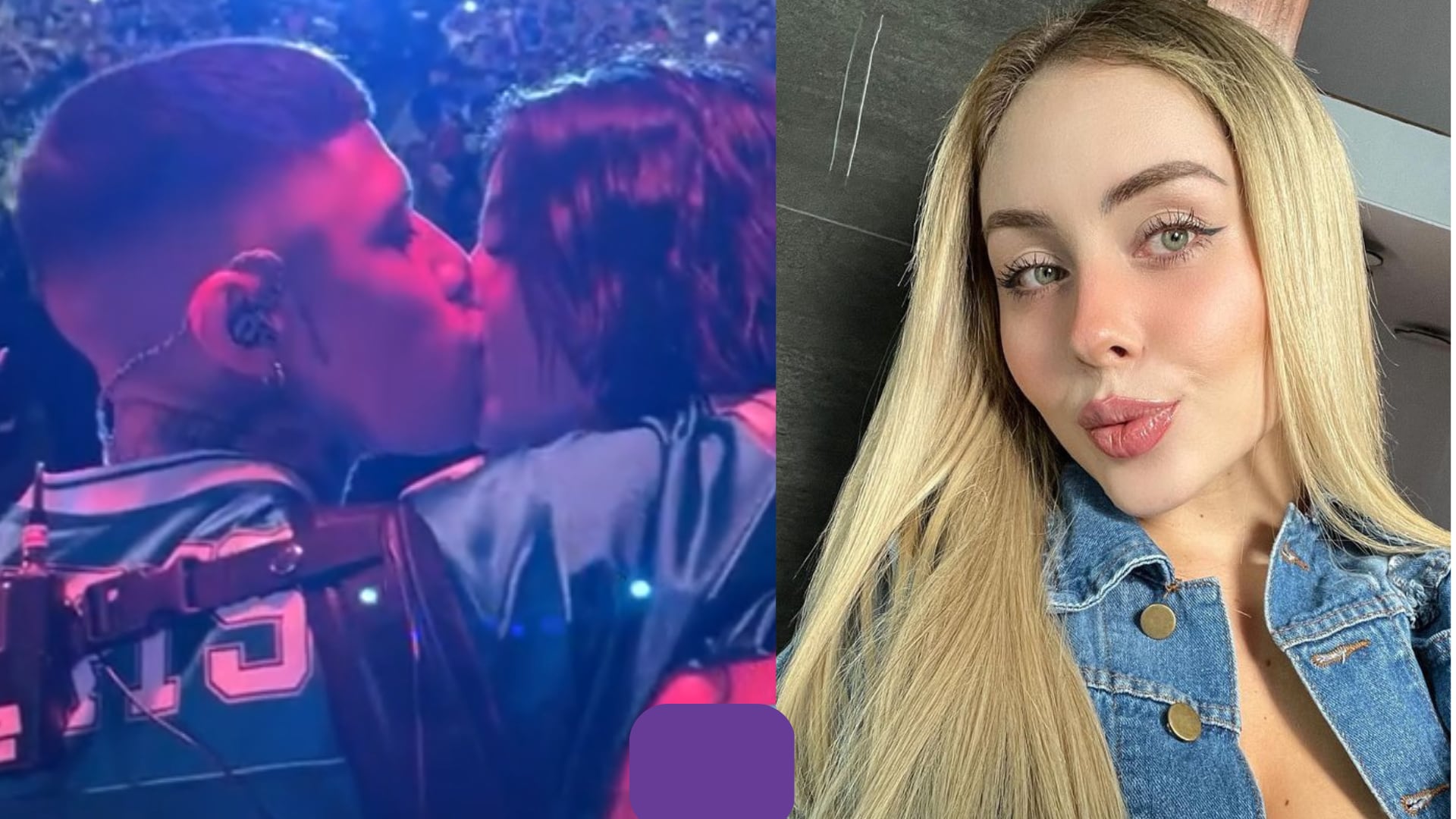 Maya Nazor habría reaccionado al beso de Santa Fe Klan y Karely Ruiz.