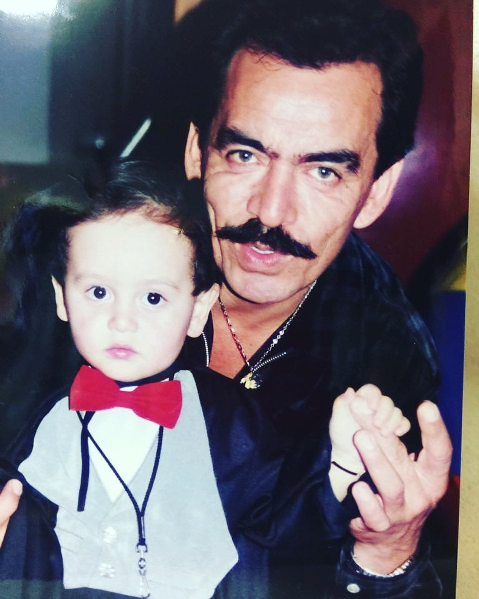 Fotografía que Julián Figueroa compartió con su papá, Joan Sebastian.