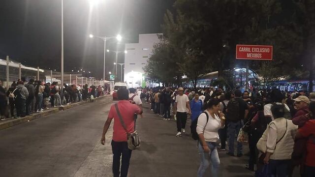 Caos en el paradero de Indios Verdes por un accidente en la México-Pachuca