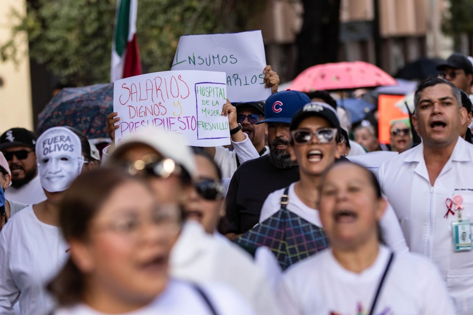Protestas de trabajadores del IMSS en CDMX