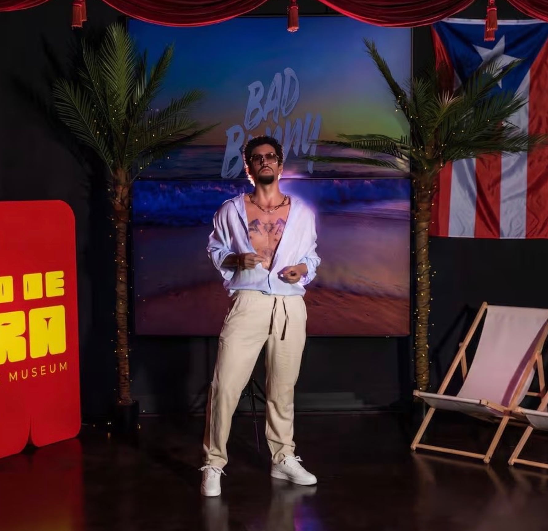 Figura de cera de Bad Bunny en Madrid