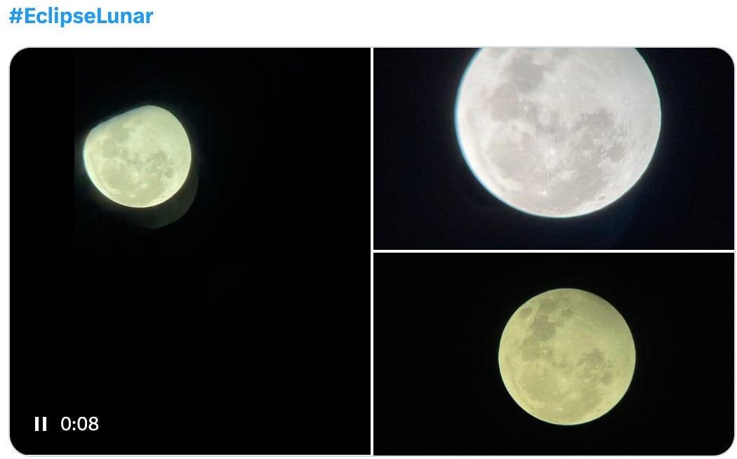 Las mejores fotos del eclipse lunar penumbral desde México