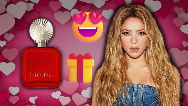 Perfume rojo de Shakira para regalar en San Valentín