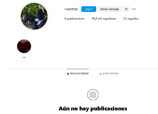 Perfil de Instagram de la supuesta amante de Christian Nodal.