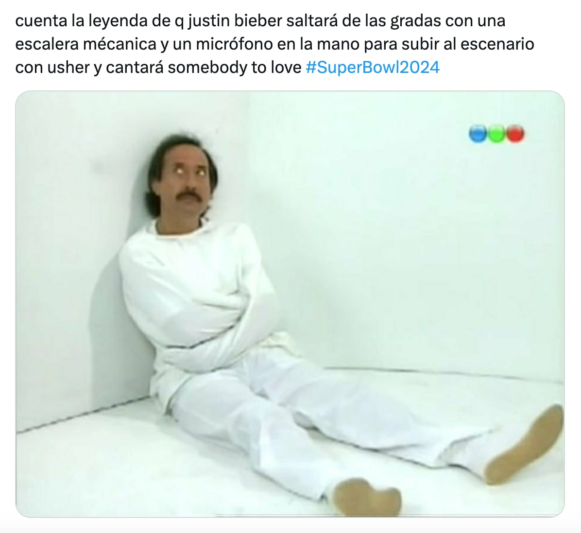 Meme de Usher en el medio tiempo del Super Bowl 2024