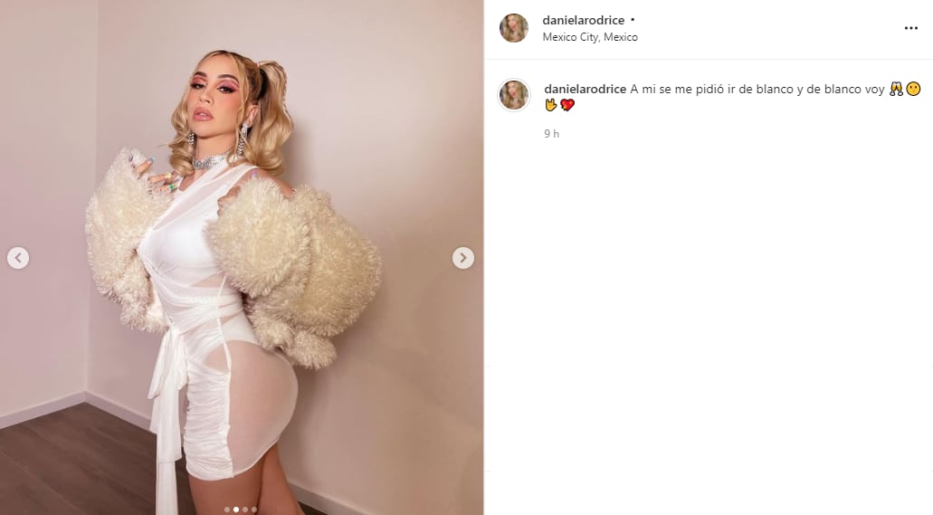 Daniela Rodrice luce vestido transparente.