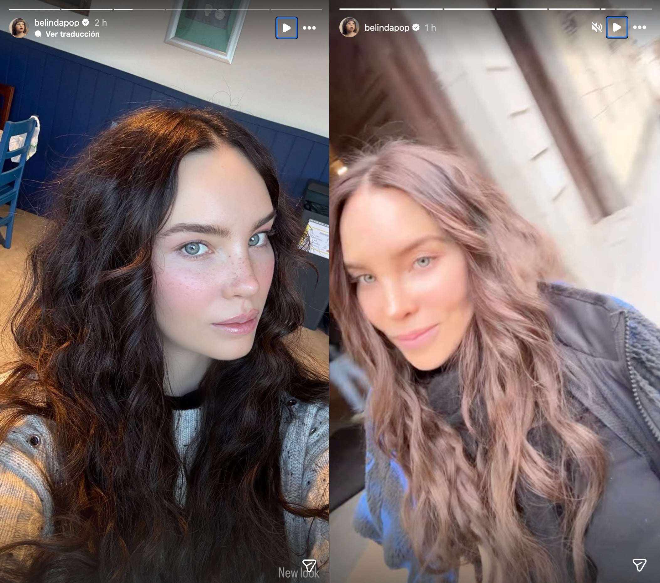 Belinda cambia de look para la serie "Carlota"