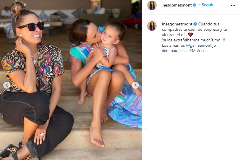 Galilea Montijo visita a Inés Gómez Mont.