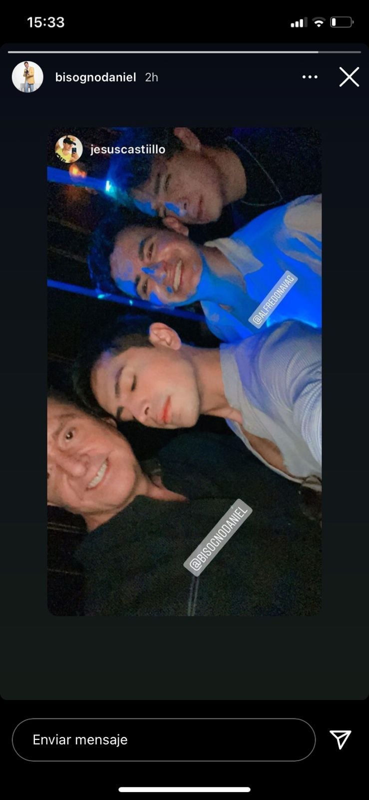 Daniel Bisogno se va de fiesta