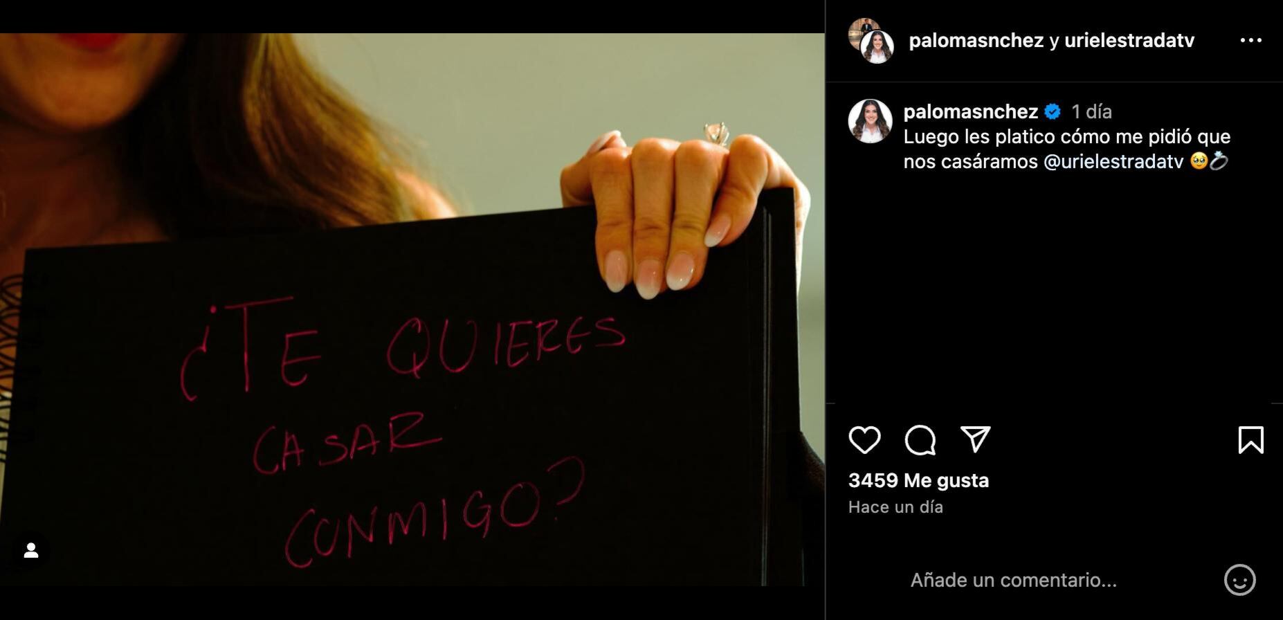 La senadora Paloma Sánchez se comprometió con el conductor Uriel Estrada