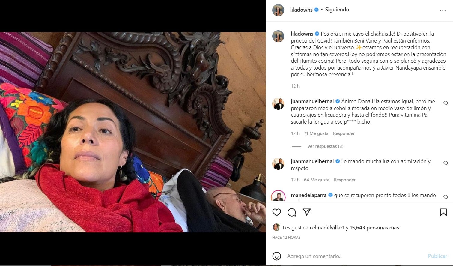 Lila Downs, positiva a Covid-19