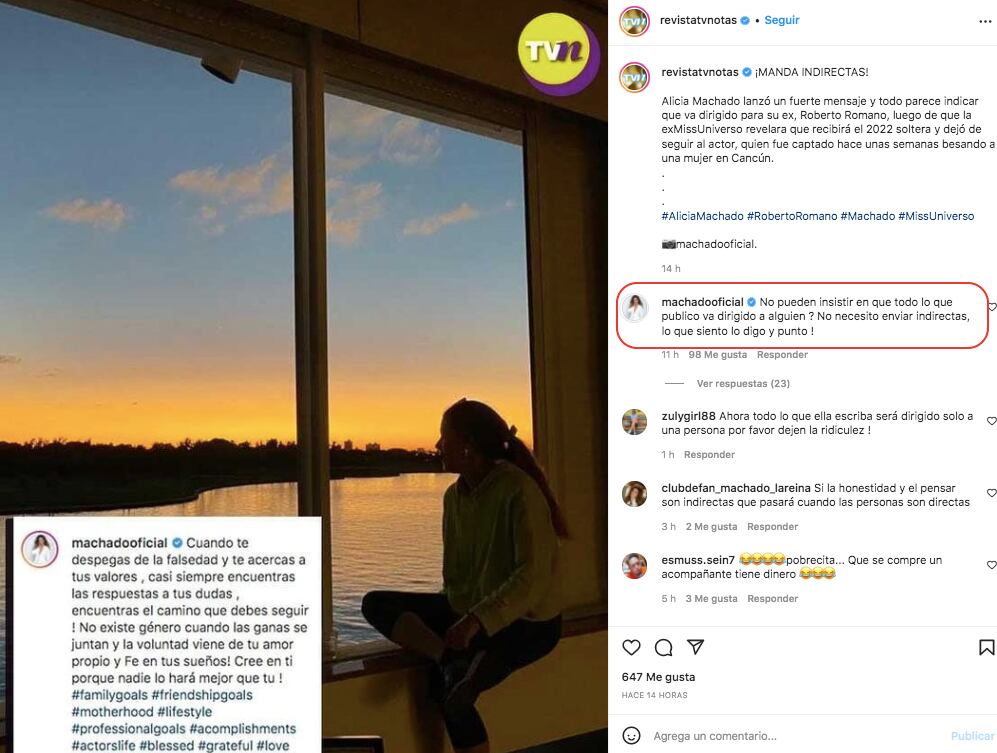 Alicia Machado se lanza contra revista