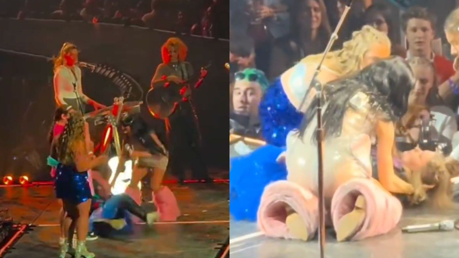 VIDEO: Una fan se desmayó frente a Katy Perry y ella detuvo su concierto para auxiliarla